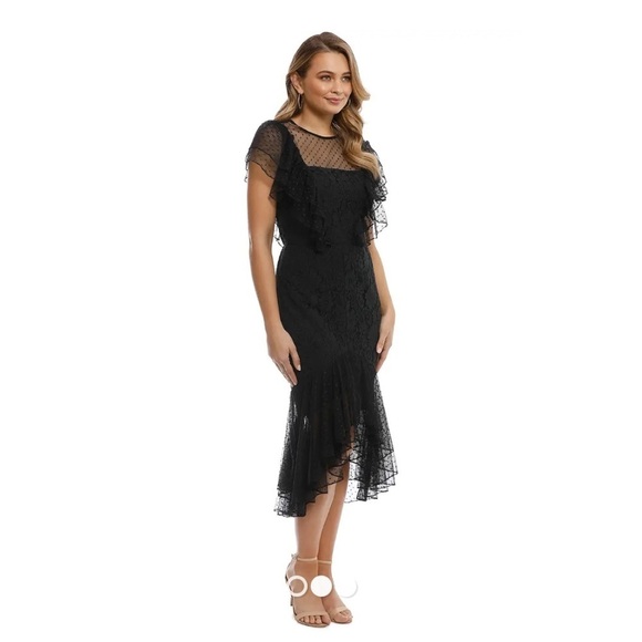 COOPER ST
Rosie Lace Ruffle Dress - Black womens size 12 NWT Nordstrom - Picture 10 of 11
